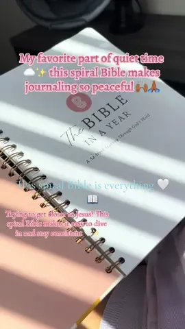 🙌🏾🙏🏾 no moment with Him is wasted, and His presence meets us right where we are. Whether you're seeking comfort or strength ✨🙏🏾 grab this 365 DAY SPIRAL BIBLE 🙌🏾 #ChristianBooks #FaithJourney #PrayerLife #spiralbible #christiantiktok 