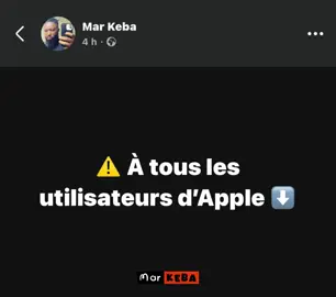 ⚠️ À tous les utilisateurs d’Apple ⬇️ #MARA #musica #pourtoii 