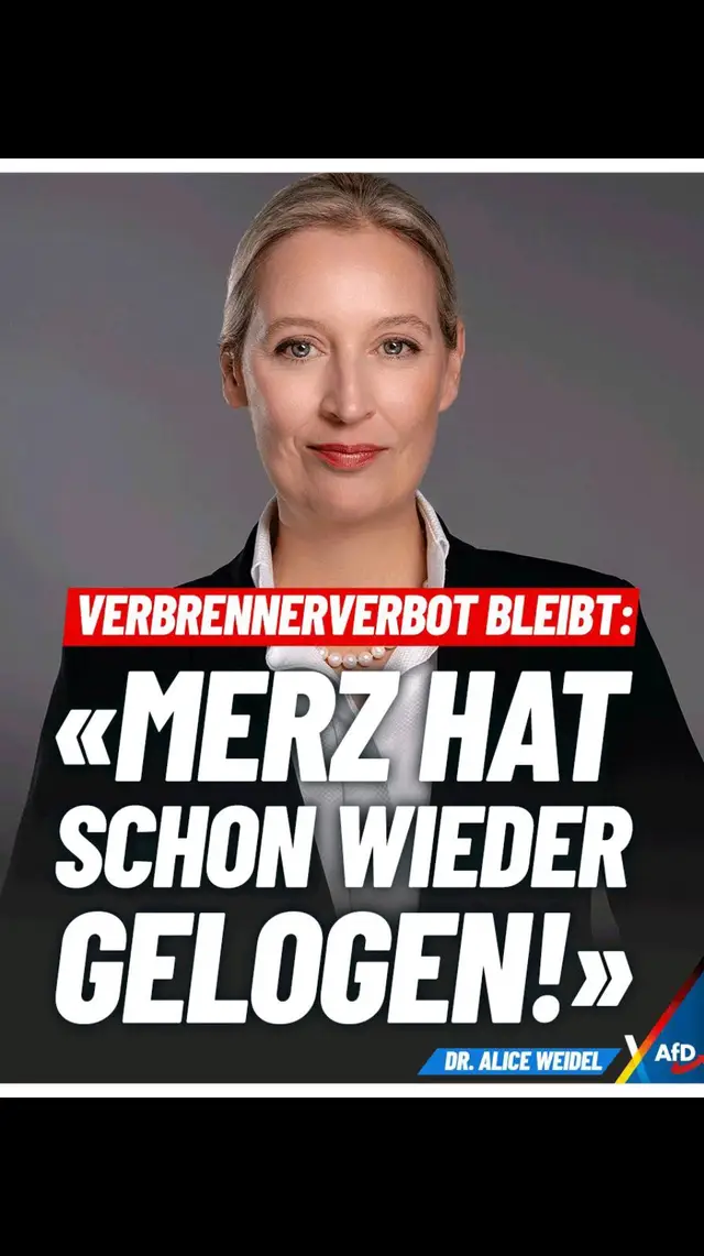 Während die deutschen Autobauer zum sauberen Verbrenner zurückkehren, werden sie von Merz im Stich gelassen: Der versprochene Einsatz zur Rücknahme des Verbrennerverbots bleibt aus, der Kanzler hat schon wieder gelogen. #Porsche #VW #Merz #Bundesregierung #SPD #DeshalbAfD #AfD #NurnochAfD #EU 