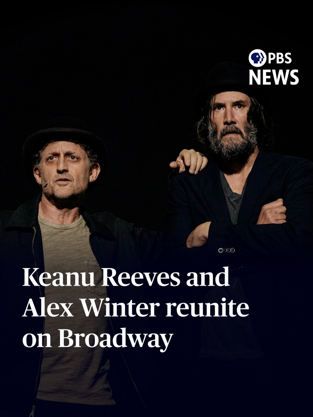 Keanu Reeves and Alex Winter reunite on stage in Broadway's 'Waiting for Godot' It's a classic of theater that continues to be taken on by top actors and still resonates with audiences. “Waiting for Godot” mixes despair and comedy to raise questions about the meaning of life. Now, Keanu Reeves and Alex Winter, two actors who are great friends, are doing their waiting on Broadway. Senior arts correspondent Jeffrey Brown has the story for our arts and culture series, CANVAS. #pbsnews #newshour #pbsnewshour #keanureeves #alexwinter #waitingforgodot #broadway #theatretok #arts