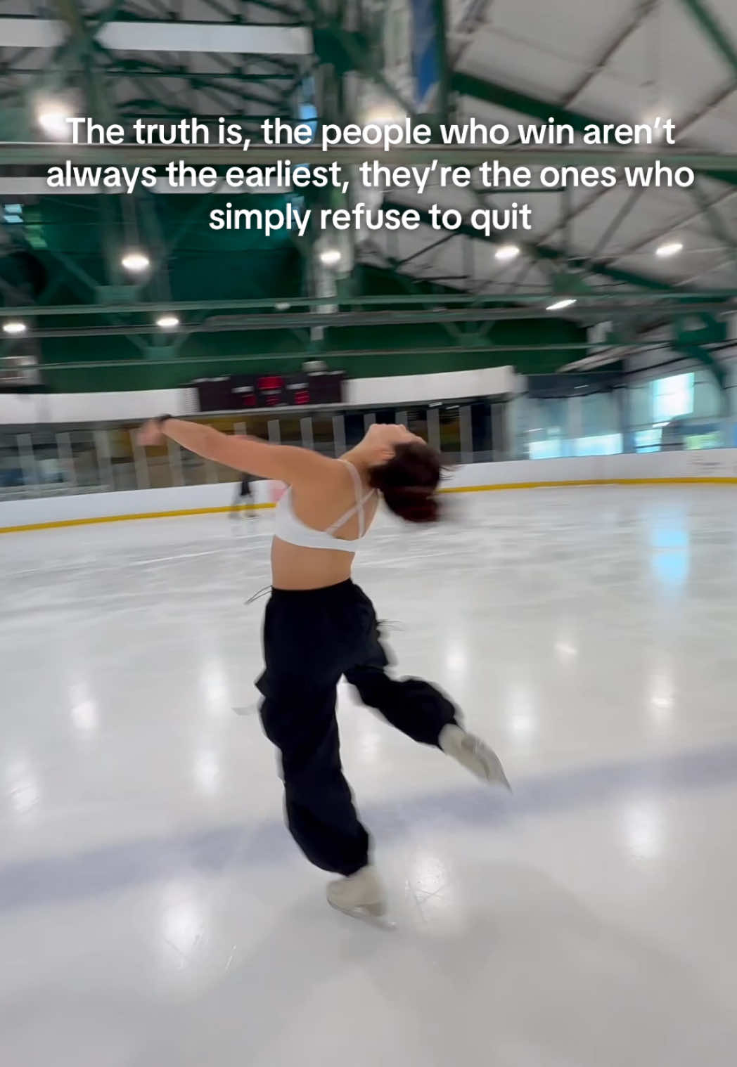 Slow & steady wins the race - when it comes to long term success in ANYTHING, grit and perseverance can take you further than you can ever imagine⛸️👇🏼 I started at an age where most people would deem it “impossible” to become a competitive figure skater, but many national medals later, I am living proof that anything is possible. And now I want to help you all be able to do it too. Comment SKATE below or shoot me a direct DM and I’ll send you a note about how to start figure skating TODAY. 💕⛸️💪🏼  #figureskating #figureskater #adultfigureskating