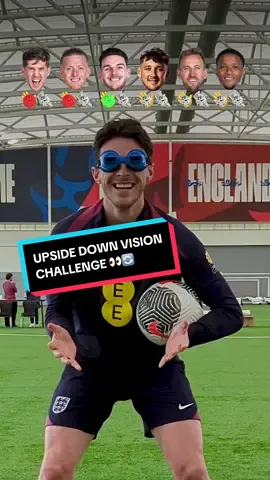 Upside down vision challenge 👀🔄 How hard can it be? 🤪 #england #threelions 