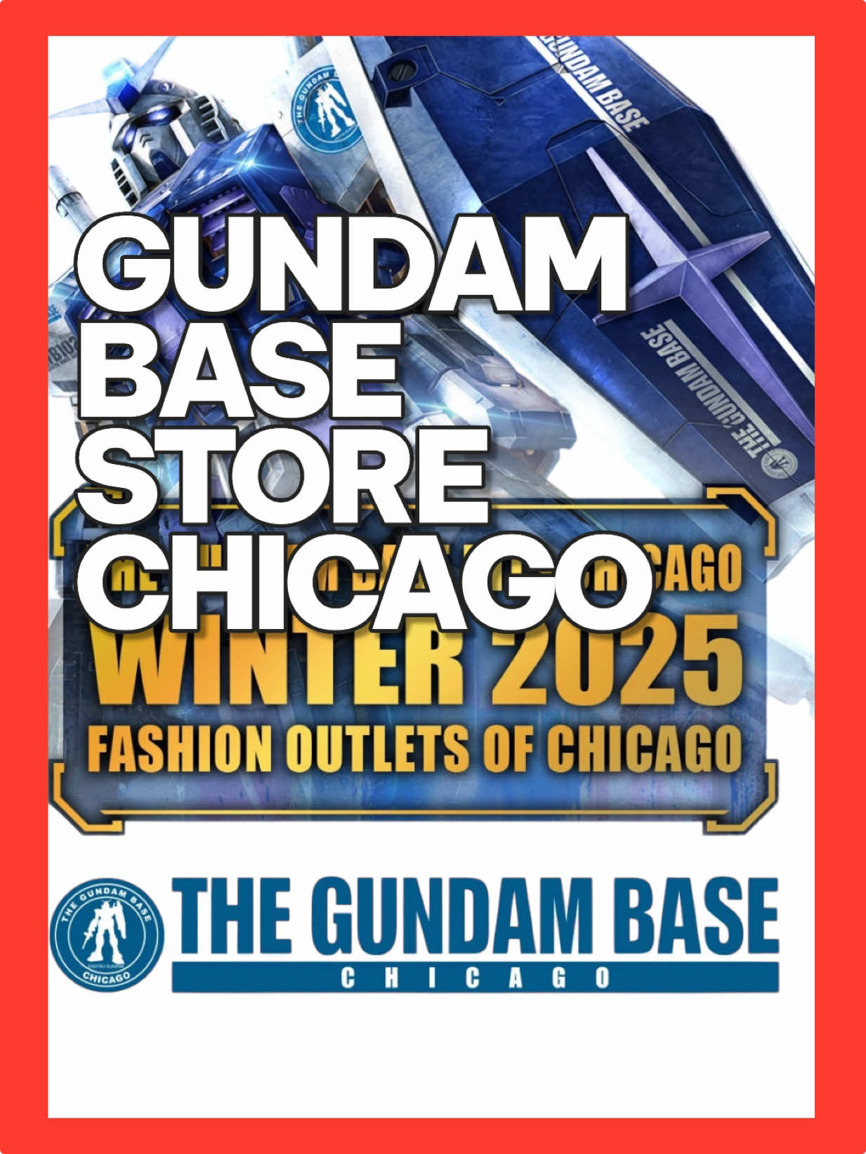 Gundam Base Store coming to Chicago this Winter! #gundam #gunpla #models #gundambase #basicnerd 