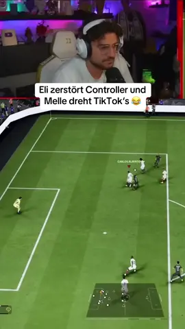Eli zerstört Controller und Melle dreht TikTok‘s 😂 #eliasn97 #viral #fürdich #eafc26 #melle 