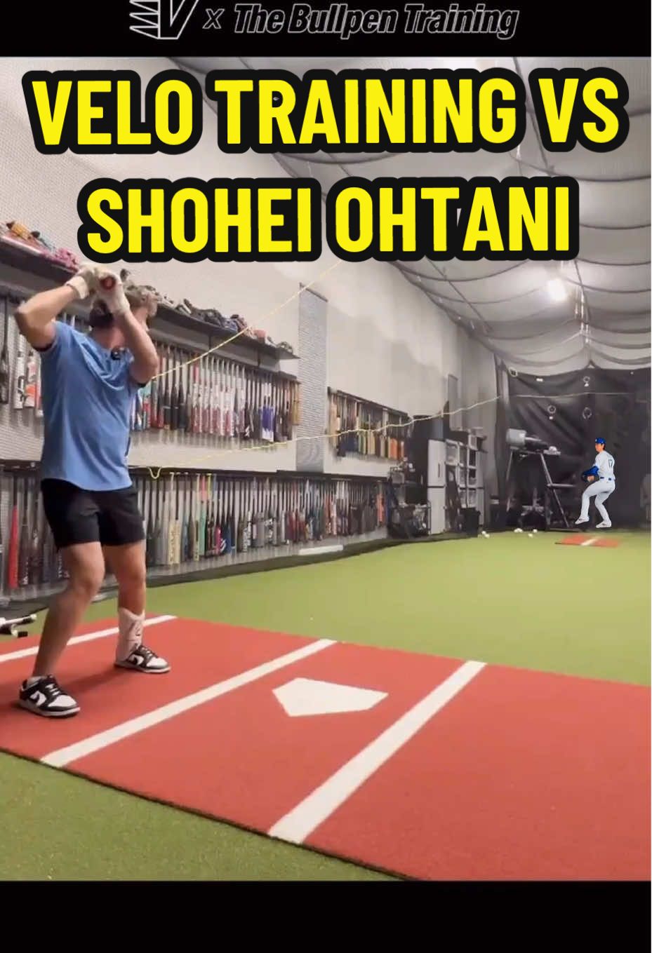 Big shout out to Ohtani for the BP Session before the NLCS. #baseball #dodgers #WorldSeries #trending #thebullpentraining 