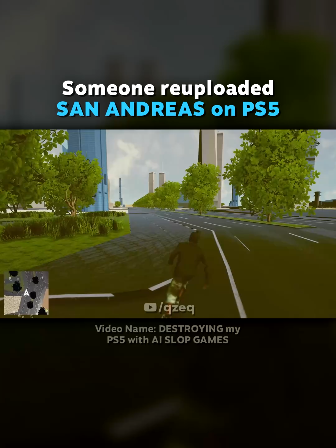GTA:SA got reuploaded on PS5 😭 #qzeq #playstation5 #gaming #funny