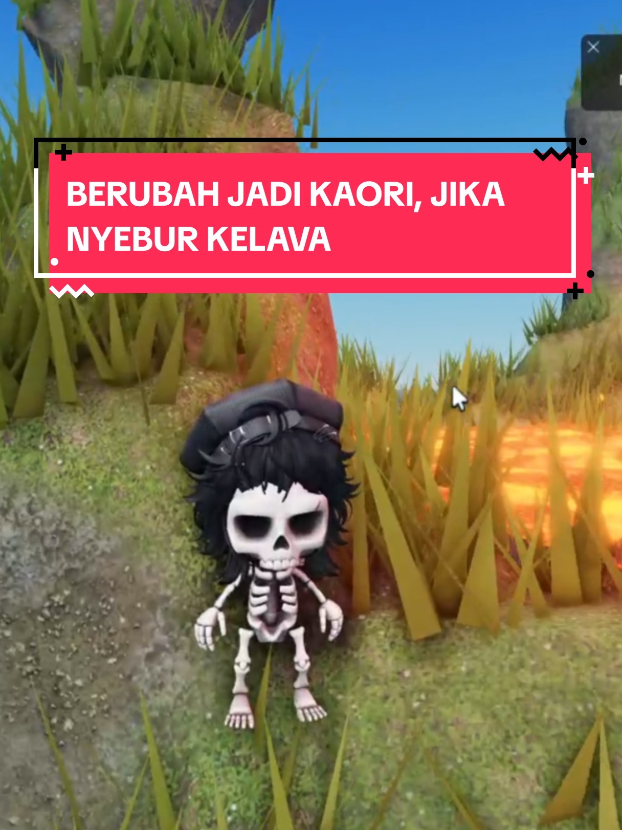 berubah jadi kaori pas nyebur ke lava, ada² aja idenya #fyppppppppppppppppppppppp #jatuhjadigosong #mapgunung  #robloxtangga #robloxindo 