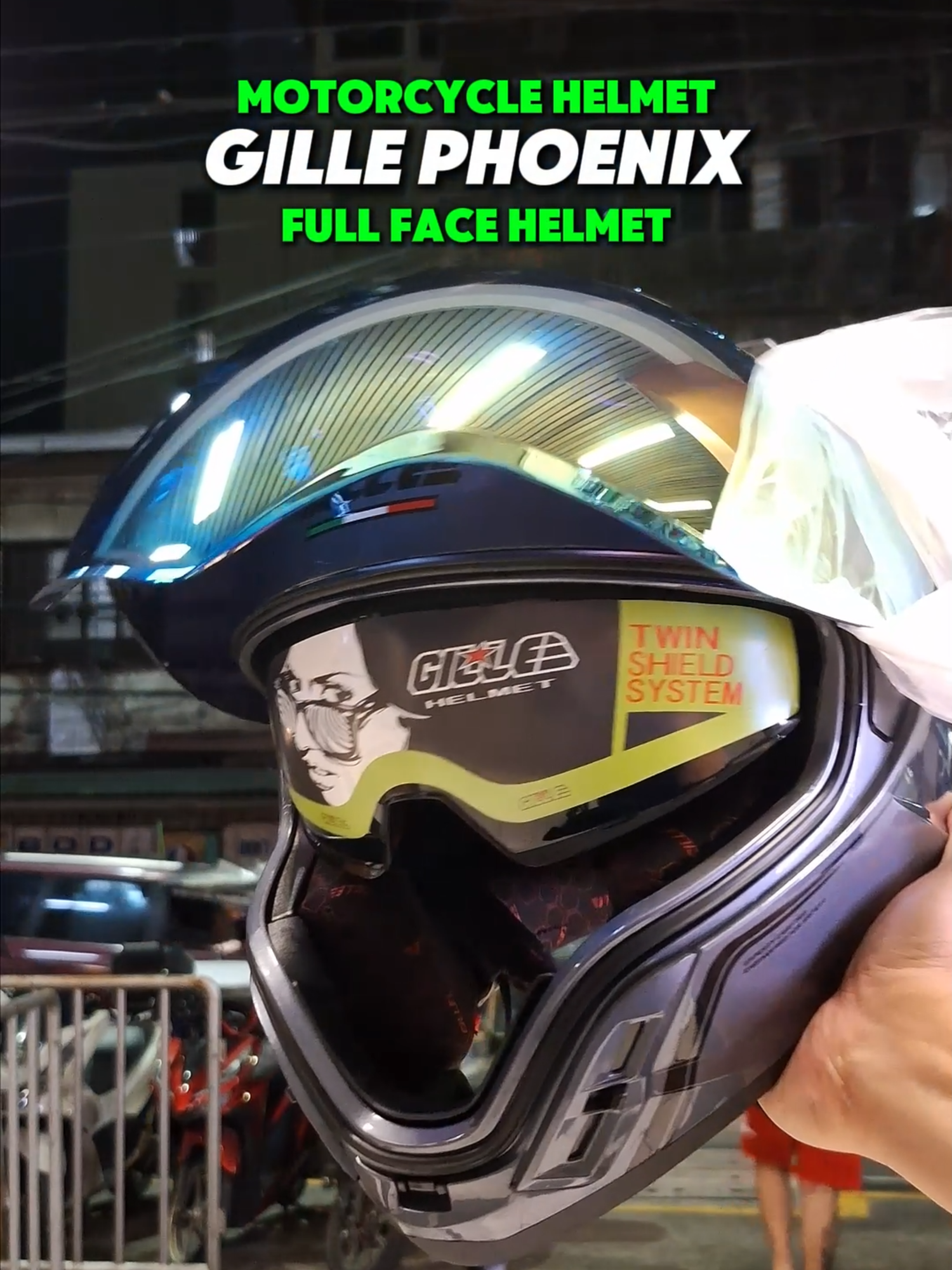 Gille Phoenix Full Face Helmet #helmet #motorcyclehelmet #fullfacehelmet