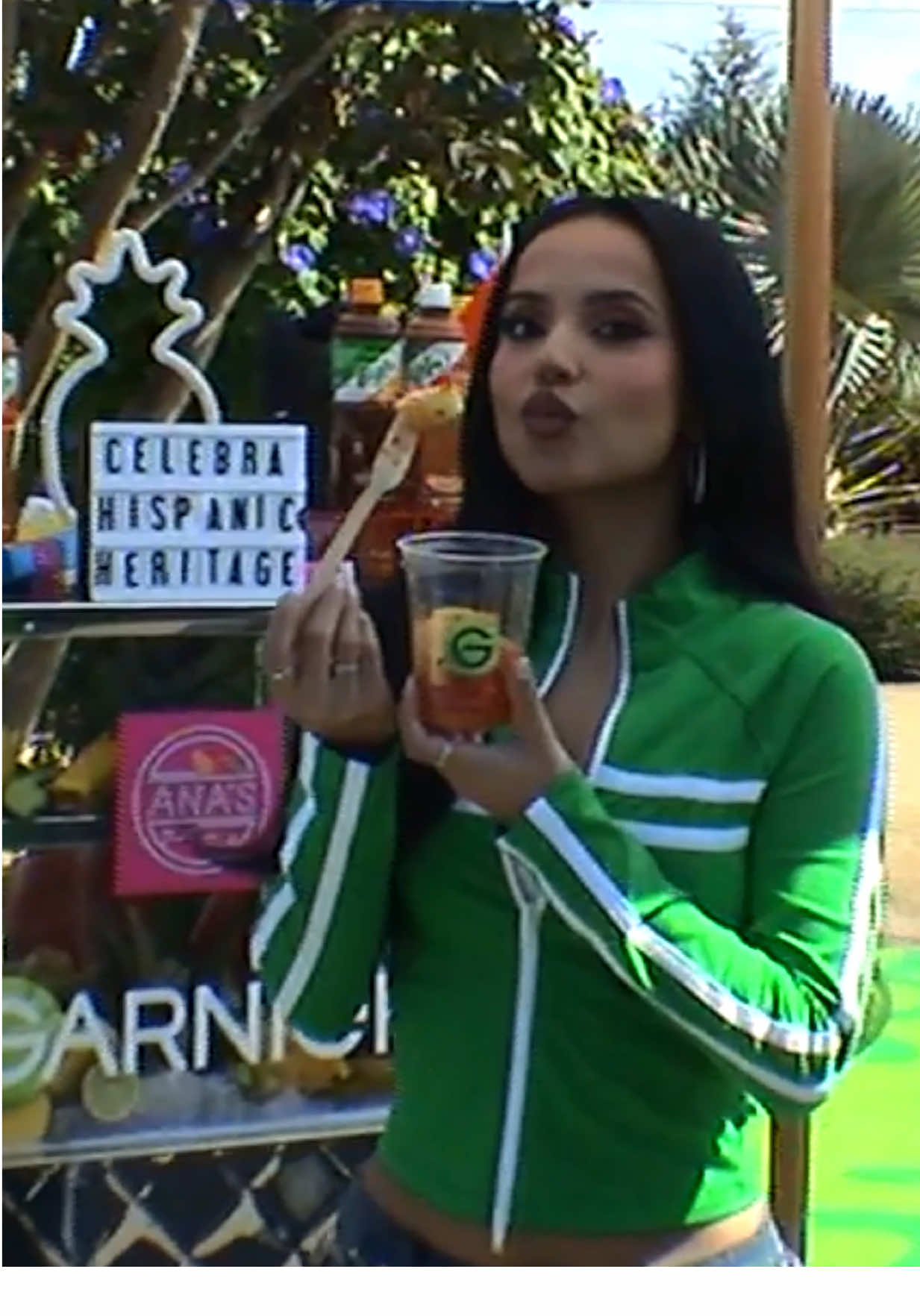 Celebrating Hispanic Heritage Month with our Garnier girl @Becky G 💚 We came together to uplift our cultura and support the local vendors who keep our comunidad thriving. ✨🇲🇽 #orgullolatino #hispanicheritagemonth 
