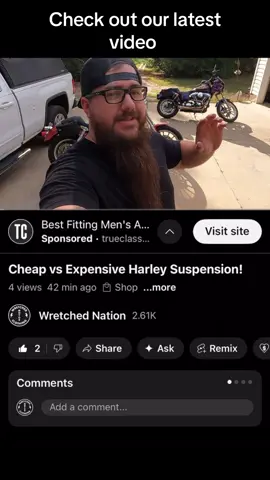 Is spending all the money on suspension worth it? #harleydavidson #harley #biketok #biker #suspension 