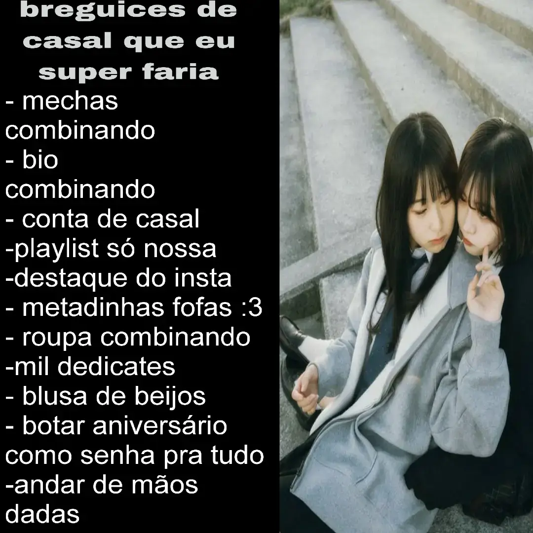 ᗣ֟፝͜ᗣ ׅ 🖤 ݃ Შᥱdɩ̤ɕ͡ɑէᧉ ׁ ᰢ — ( #NAMORADINHAS  ) : sério , eh a coisa mais fofa do mundo ok?  ׅ Ⳋᰍ ׁ ෨ ݄ բ𑄝̫𐐲 : ׁ 🖖🏻ᮬ #trend #vaiprafy #dedicate #wlw 