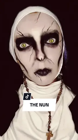 THE NUN ✝️🖤 #thenun #thenunmakeup #halloweenmakeup #horror 