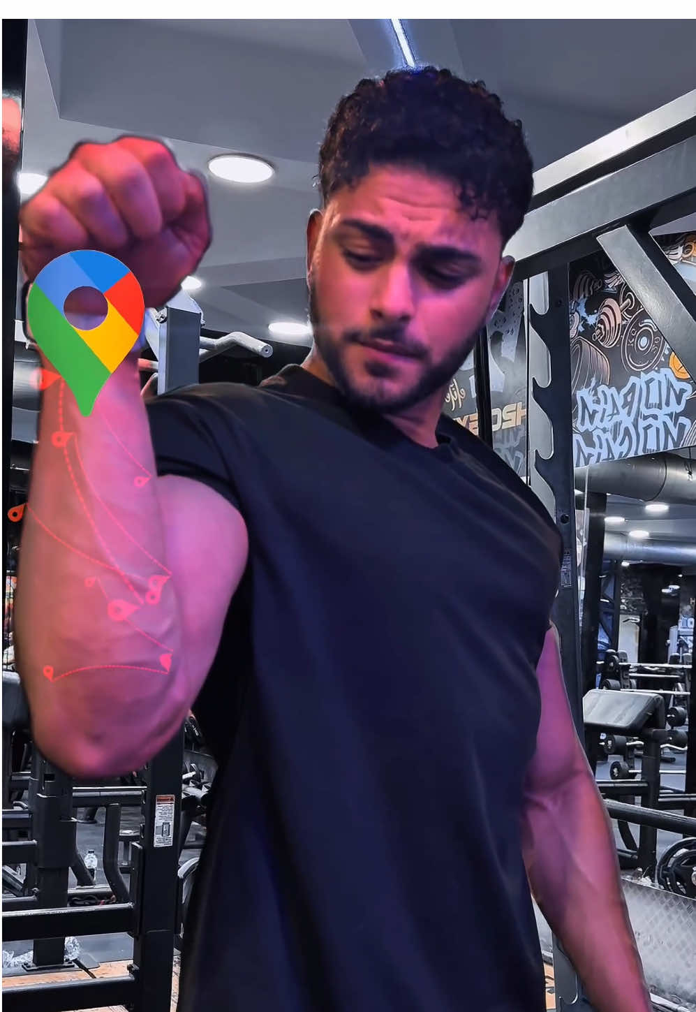 تمرينة ساعد  ☑️ . . . . . . . . #gym #جيم #تمرين #دايت #عضلات 
