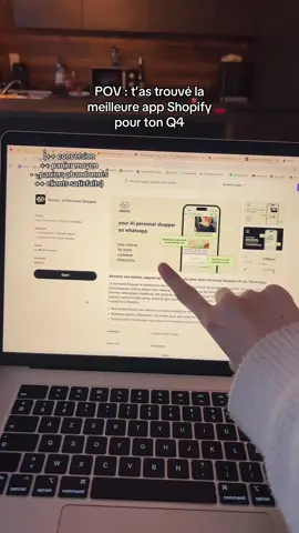 L’app qui gère tous tes clients à ta place, leur recommande les produits sur WhatsApp, récupéré tes paniers abandonnés… Le Personal Shopper arrive ENFIN sur le Shopify App Store 😍 Lancement mercredi 15 octobre, tu peux encore t’inscrire sur la liste d’attente en bio pour le tester gratuitement 🤩