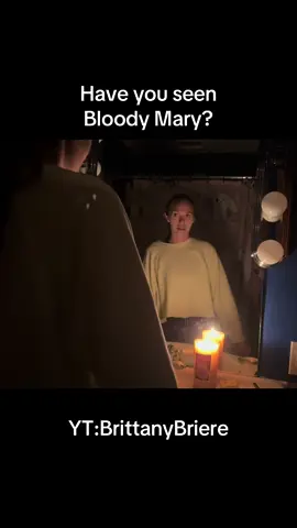 Have you ever tried this paranormal game?  Head over to YT:BrittanyBriere for the full video! #bloodymarychallenge #bloodymary #paranormalgames #paranormal 