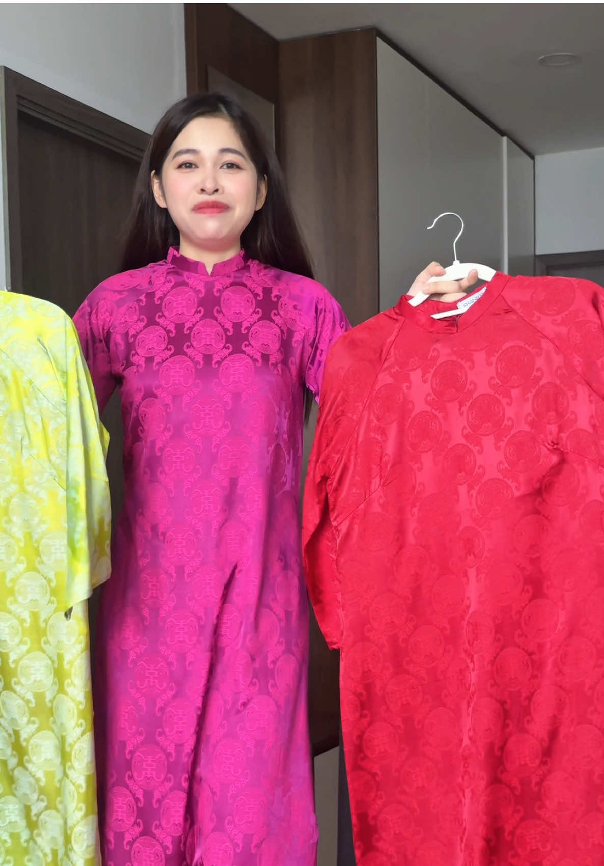 Áo dài lụa gấm đẹp sang thanh lịch #aodaivietnam #aodaigam #aodailuagam 