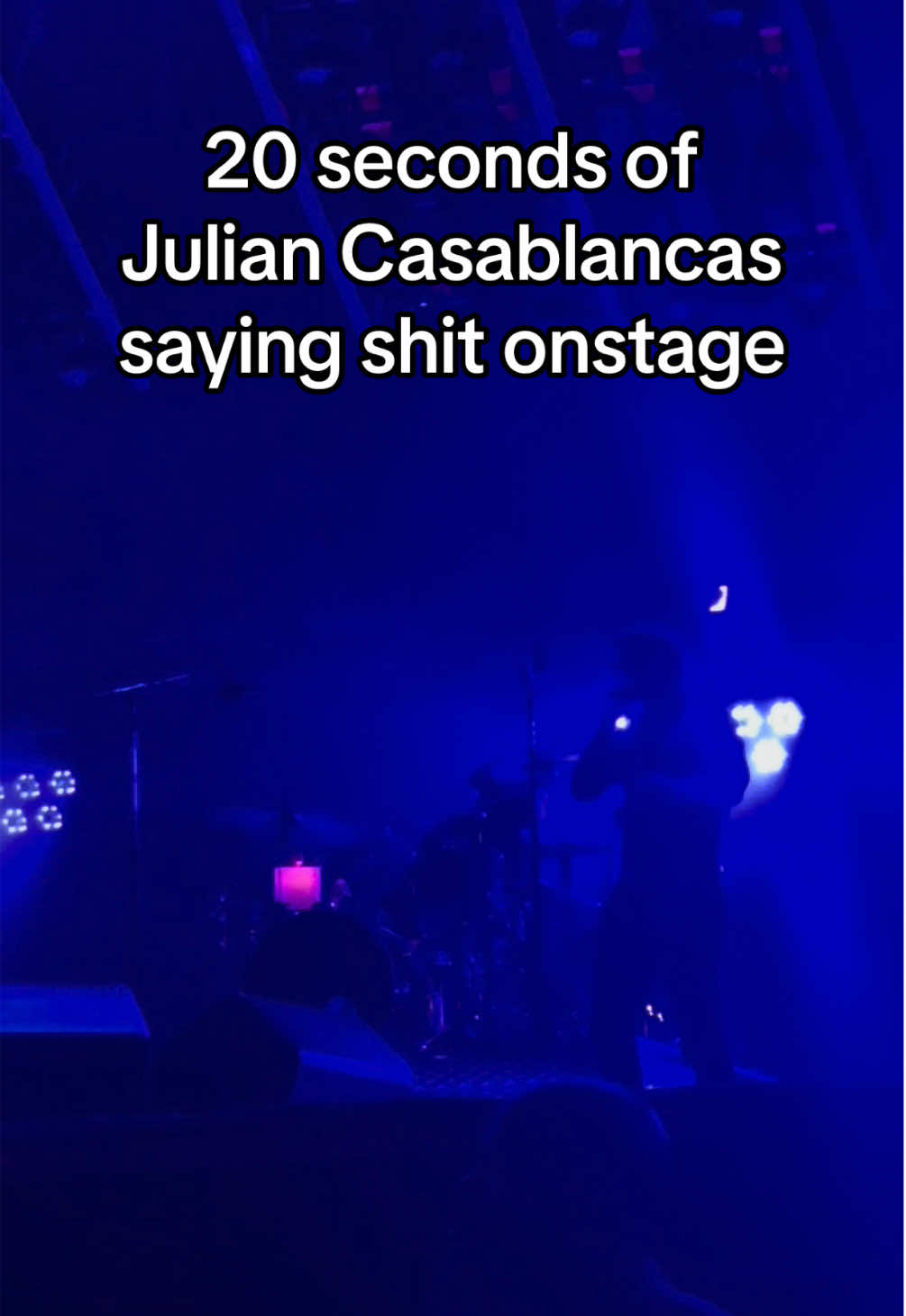 And this was all literally between two songs #acl #austincitylimits #thestrokes #juliancasablancas 