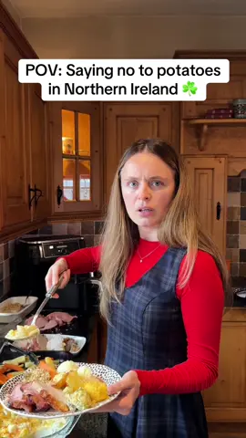 Saying no to potatoes should be a crime… 😅🤣 #northernirish #comedy #northernireland #alanaandjosh 