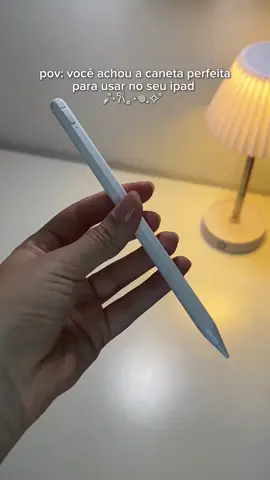 essa caneta é maravilhosa!!! tem rejeição de palma, dura mais de 10 horas e carrega super rápido, e é compativel com o ipad 11 a16 recomendo muito! #fy #ipad11 #unboxing #canetaipad #applepencil 