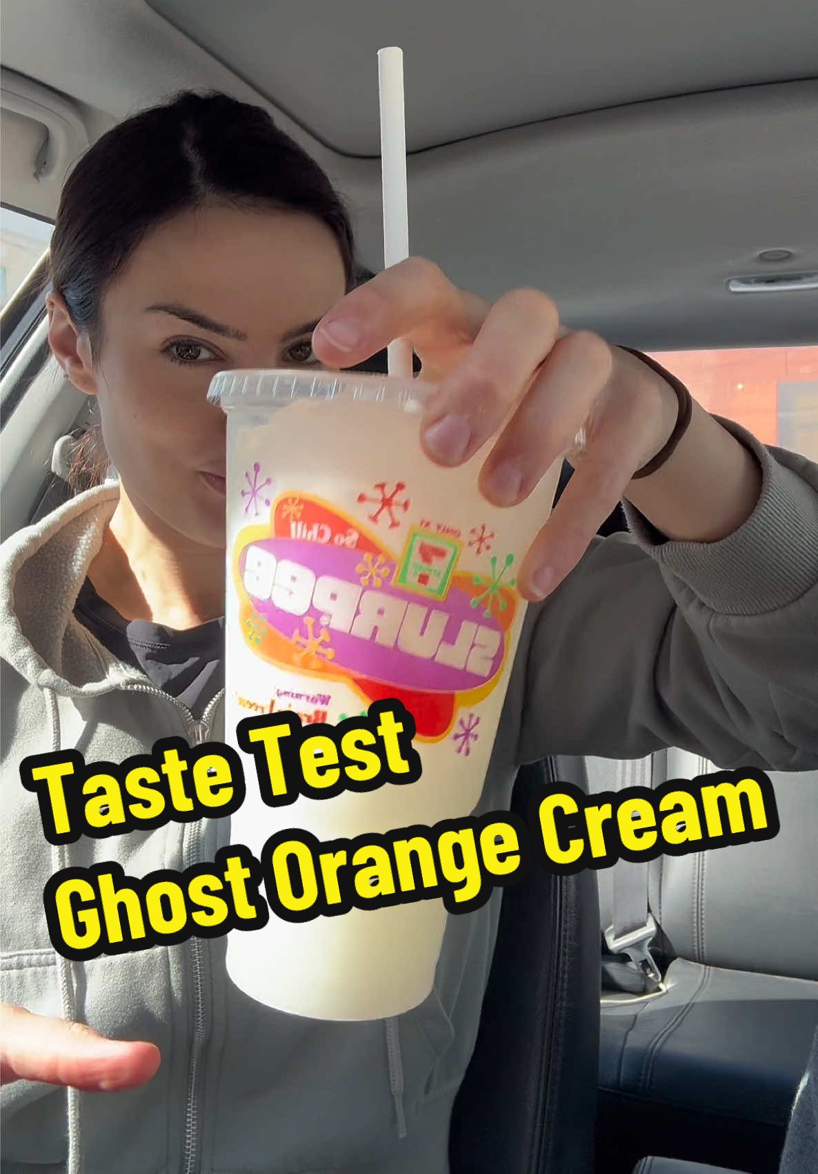 When you work shift work, sometimes you need a little extra pep in your step. I love a good energy drink, and this one totally reminded me of those orange cream bars we had as kids. Adding the cream took it to the next level! Have you guys ever tried a dirty soda? 🍊🥤  #shiftwork #711 #ghostenergy #ghostenergydrink #energydrink 