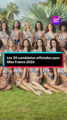 Les 30 candidates officielles pour Miss France 2026 👑 #missfrance #miss #missfrance2026 