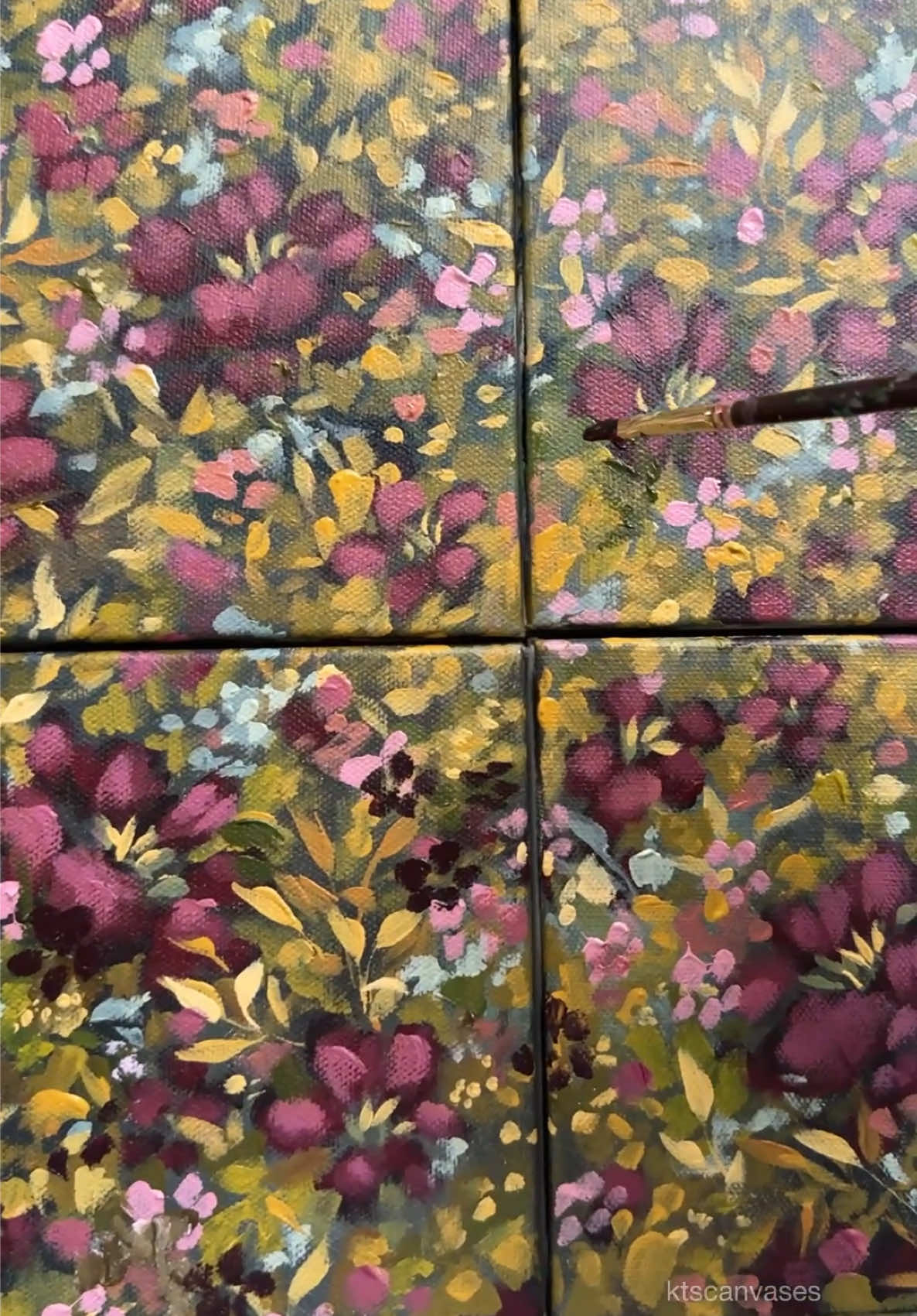 here I go again am I right  #ktscanvases #satisfyingvideo #whimsicalart #painting  these originals are in ktscanvases.com 💗