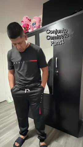 2 set  camiseta Panst casual para hombre 🧍‍♂️ #tracksuit #sweatpantsoutfit #sweatsuits #tracksuits 