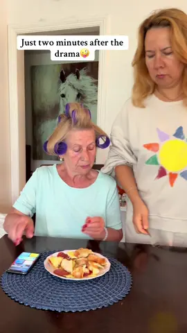 Just two minutes after the drama😈🤣#funnyfamily #funnyvideo #lol #funnycouple #foodprank 