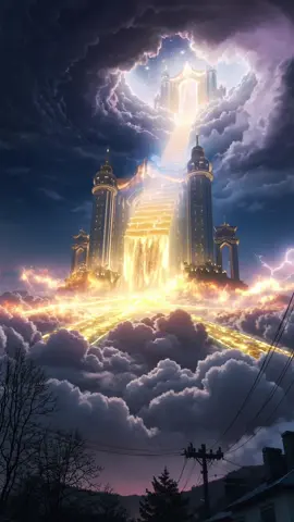 Unbelievable Real Footage: A Stairway to Heaven Formed in the Clouds #jesus #god #heaven #bible #quran 