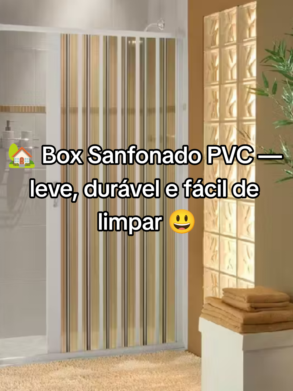 Peça o link 🔗 🏡Box para Banheiro de PVC Sanfonado 185x100cm BCF Branco/Preto. #BoxBanheiro #BoxSanfonado #BoxPVC #BanheiroOrganizado #BoxCompacto