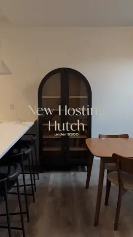 i think my frontal lobe is developing, because i'm starting to enjoy weekend home projects 🏠 this hosting hutch has to be my new fave corner of our house. so many of my favorite hosting pieces are now sitting in this hutch & im feeling more inspired to host this fall and winter! stay tuned...  #kitchenhutch #hostingcloset #hostingtips #fyp #minivlog #hutchdecor #hutchdesign #foryou #Vlog #homedecor #dailyvlog #apartmenttherapy #Vlog #kitchendesign #interiorstyling #interiordesign #aesthetichome #roommakeover #hostingideas #kitchenhack #kitchenorganization 
