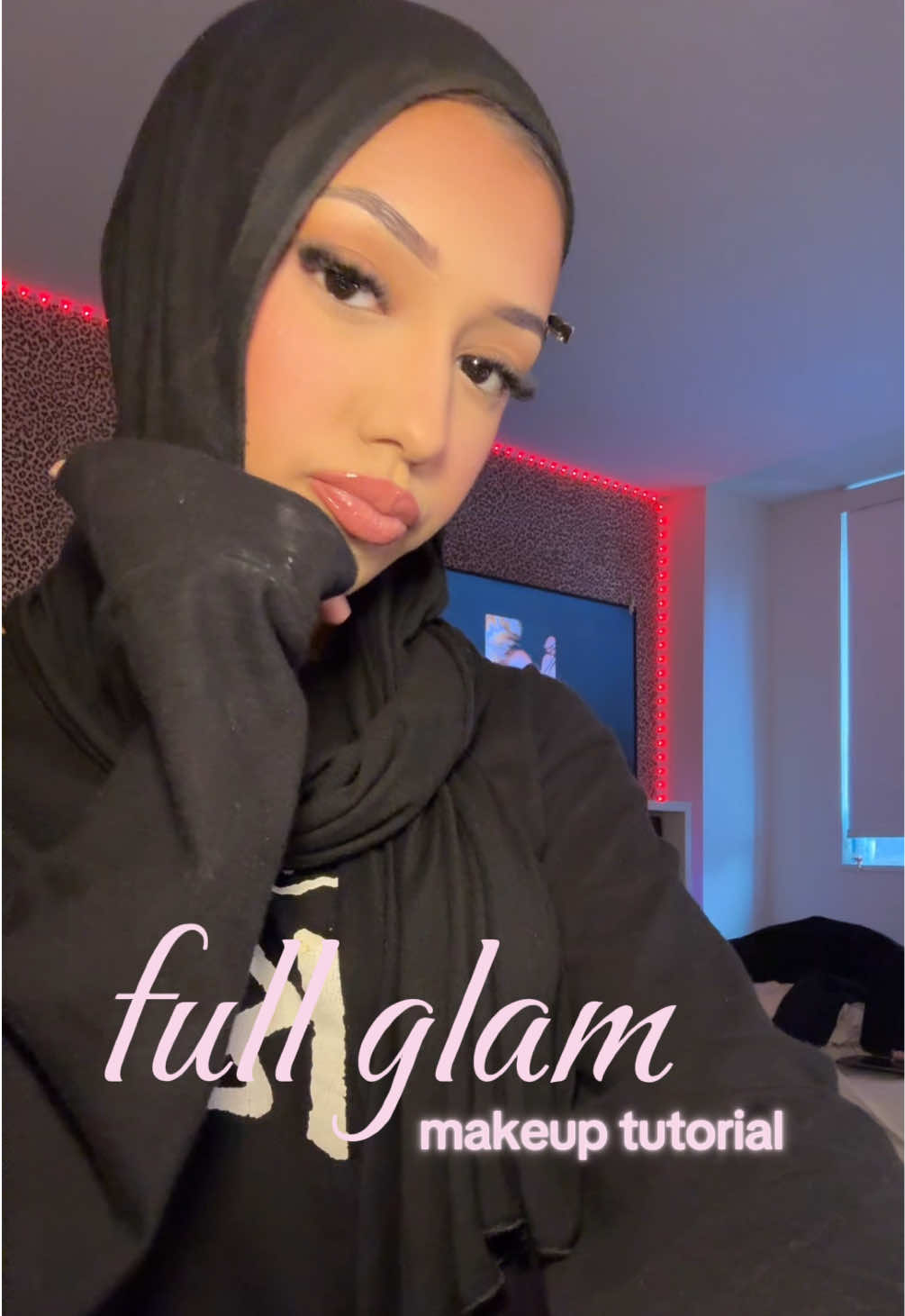 if there are any questions, comment down below and i’ll help💘💘  #fullglam #makeuptutorial #acneskin #fyp #trending 