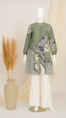 ✨Tampil anggun & stylish dengan sentuhan batik modern! Cocok untuk acara formal maupun santai — nyaman dipakai, elegan dilihat 💕 #OOTDModestLook #TunikBatikModern #StyleHijabers #FashionWanitaKekinian #BatikElegan