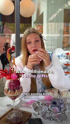 So in the end, gifts like this make both of us uncomfortable — me, because I feel guilty not to use it, and them, because they spent a shit ton of money they actually needed for themselves #millionairemindset #moneymindset #millionaire #fromragstoriches 