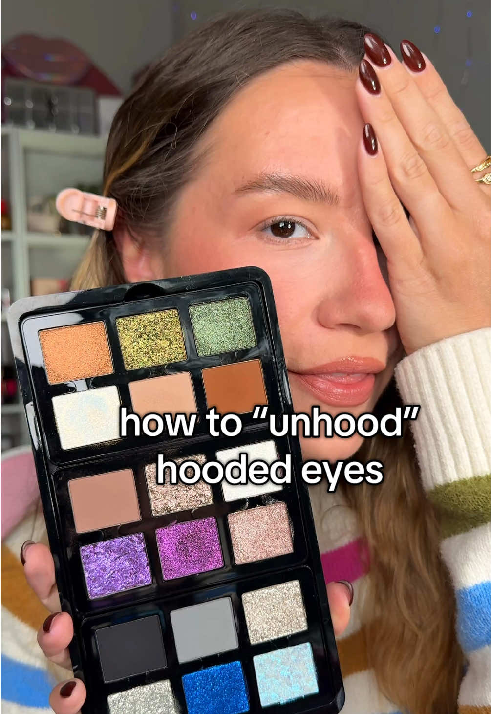 BEST EYESHADOW LOOK FOR HOODED EYES✅👀 What do we think⁉️☁️ Products: @Kaleidos Makeup primer @DanessaMyricksBeauty Lightwork XII palette @Laura Mercier Cocoa liner pencil code ANASTASIA20 @Jones Road Beauty gel liner @True Beauty Lashes lashes #eyeshadowtutorial #hoodedeyes #hoodedeyesmakeup #danessamyricks #eyeshadowpalette 