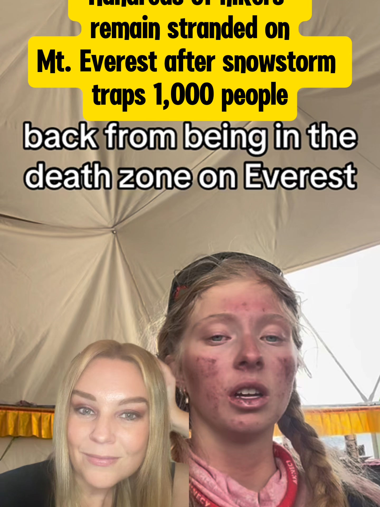 But the embarrassing part of climbing mount Everest is that the sherpas will always be better than you. #mounteverest #everesttok