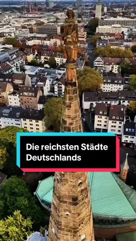 Die reichsten Städte Deutschlands #Deutschland #Frankfurt #München #Düsseldorf #Stuttgart 