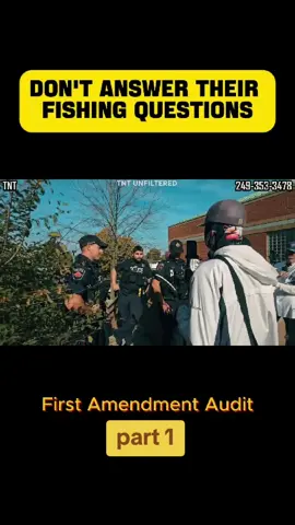(part 1) Don't Answer Their Fishing Questions #1stamendment #policeofficer #cops #usa_tiktok 