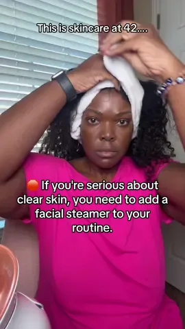 Why? 1. Deep Clean Your Pores: The warm mist softens the hardened oil and dirt trapped deep in your pores, making it easier for your cleanser and mask to get it out. No more congestion! 2. Maximize Product Absorption: Steaming makes your skin more permeable. Apply your expensive serums and moisturizers immediately after, and they will sink in deeper and work much, much better. It’s like giving your skincare products a superpower! Results may vary  #howtohaveglowingskin #fallfestival  #facesteamer #over40skincare #skincare 