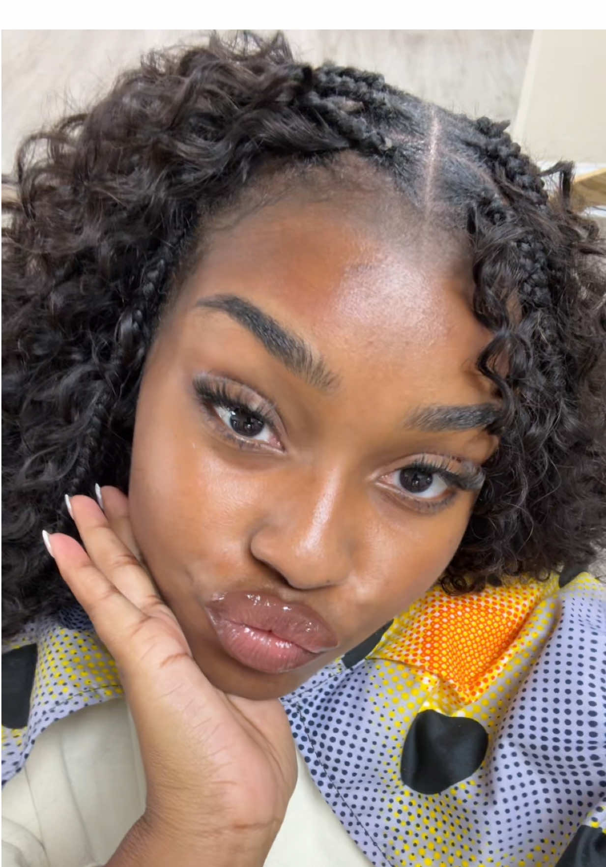 @ygwigs neverrrrrr disappoints  Only needed just shy of 2 bundles for this FULL bora bora look 😍 #ygwigs #ygbulkhair #bulkhair #waterwave #boraborabraids 