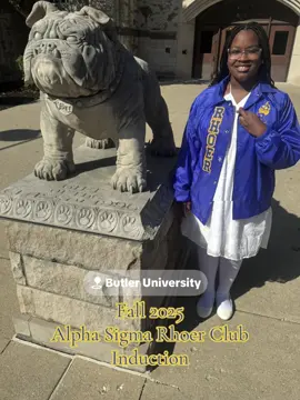 Celebrating our new butterfly! Marisa is officially a member of the Alpha Sigma Rhoer Club!!!! 💙💛🦋  #MyLegacy #SigmaGammaRho #Indianapolis@𝖒𝖏🦭💛♒️~☆彡 