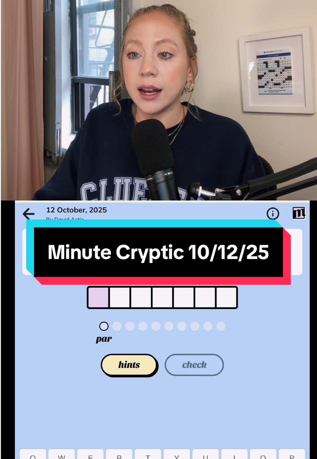 Oh we are sooooo back #crosswordtok #crosswordpuzzles #minutecryptic #crypticcrossword 