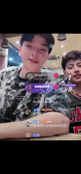 Ang saya ng live nag papasokan na sila 🖤💚  lablab lang #vrixtian #christianmartinez #vrixgallano @Vrix Gallano @Christian Opao Martinez 