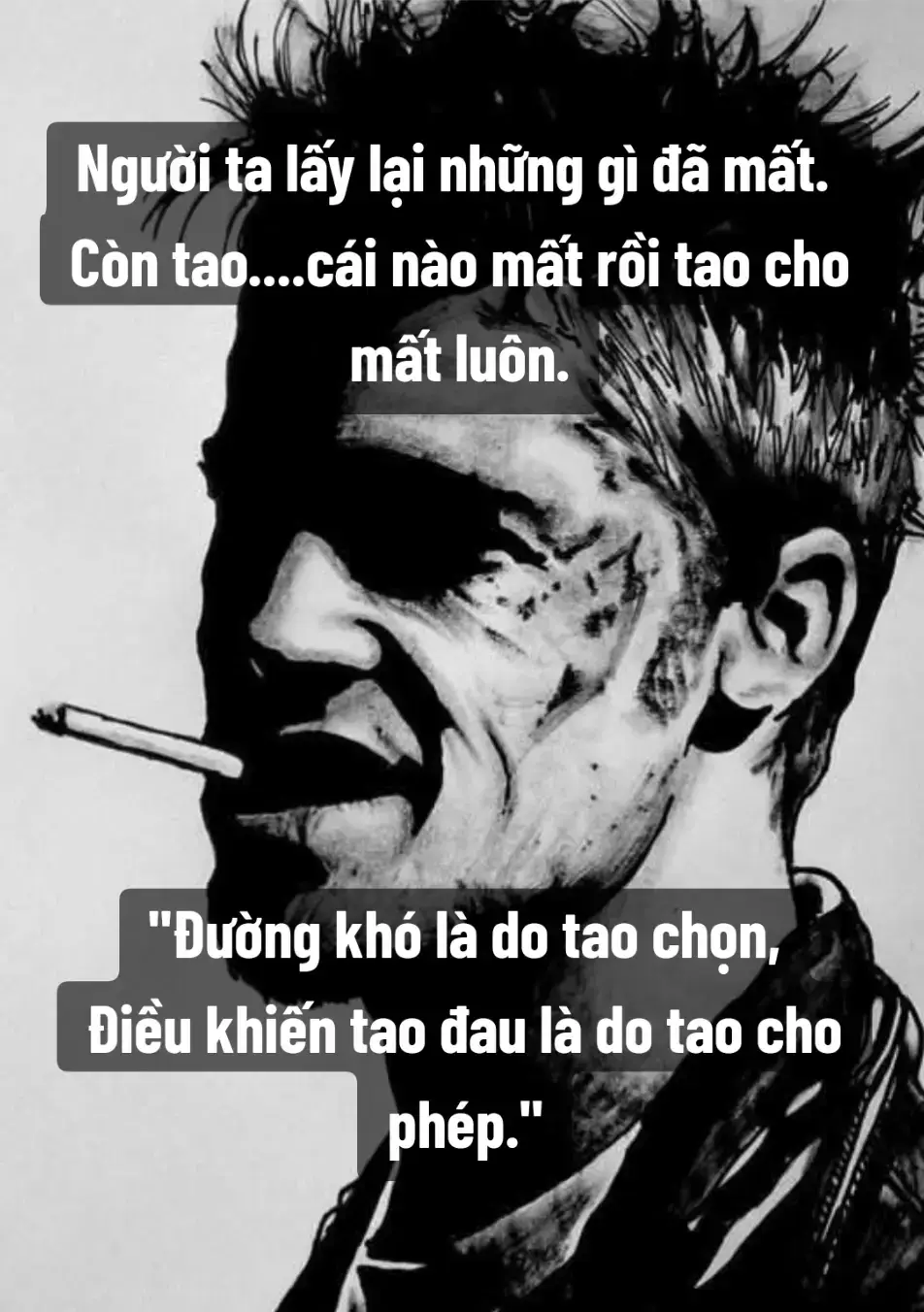 Sa.i lầm là do mình tạo ra, kết quả là do mình nhận, nước mắt là do mình tự lau, không có gì phải hố.i hậ.n cả..!