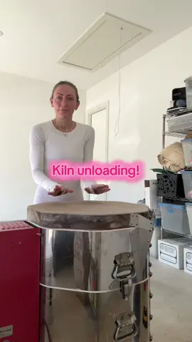 Kiln unloading! Tumblers and carved mugs!  #kilnunload #kilnmagic #potterytiktok #ceramics #coffeemug 