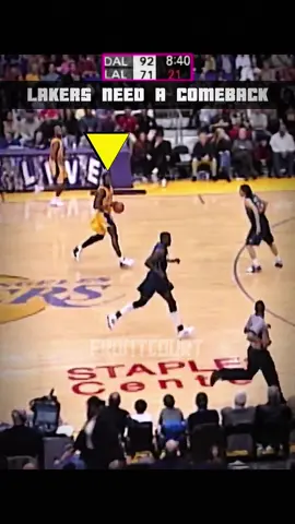 PART 1 - Kobe Fuels the Crazy 27-Pts Comeback in 4th Quarter 🤯 Mavs vs Lakers #NBA #basketball #mavs #lakers #fyp 