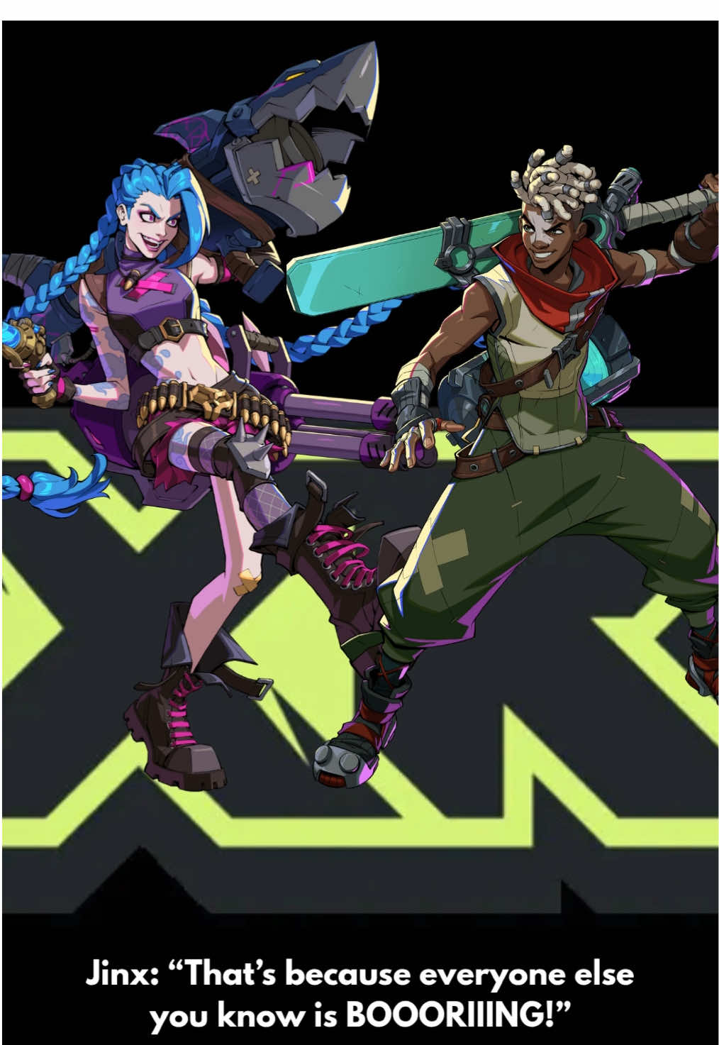 Jinx and Ekko 🫠🫠 #2xko #leagueoflegends #riotgames #riot #ekko 