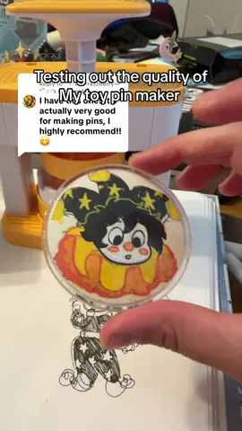 Replying to @ੈ✩‧₊˚༺razzberry༻*ੈ✩‧ the fact that this toy badge maker has such good quality for less than 30 bucks is crazyyyy I love it so much!! #artvlog #badgemaker #toys #buttonmaking #arttoy 
