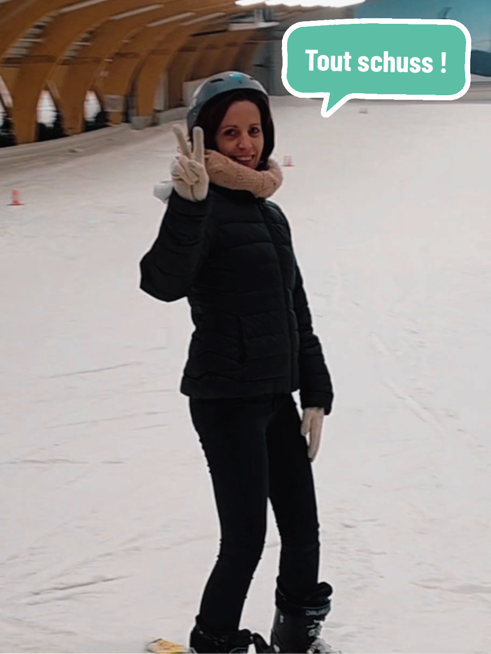 Quel plaisir de rechausser des skis! 🎿  À @Ice Mountain Adventure Park tu skis sur de la vraie neige en intérieur,  c'est super. #icemountain #ski #snow #belgium #sport 