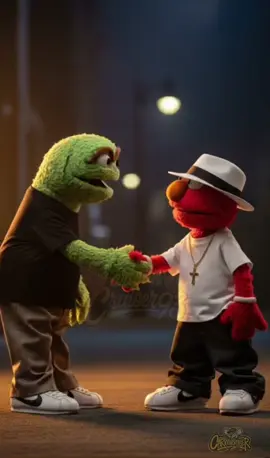 Elmo and Oscar the grouch #halloween #lowrider #cartoon #yp #video 